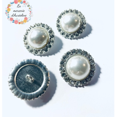 2 x bouton "glamour" - 24mm