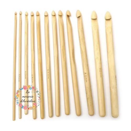 Lot de 12 crochets à tricoter