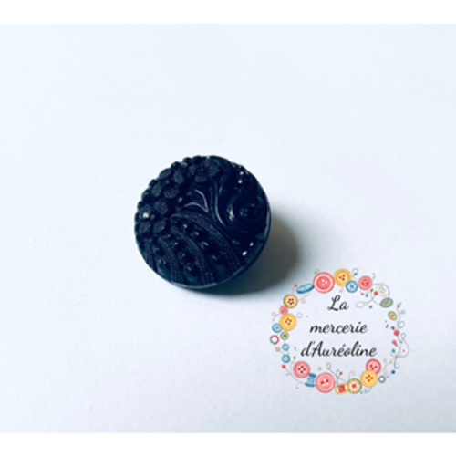 Bouton rond fantaisie marine - 18mm