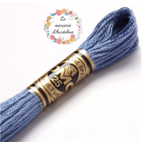 Fil à broder main dmc n°793 - bleuet