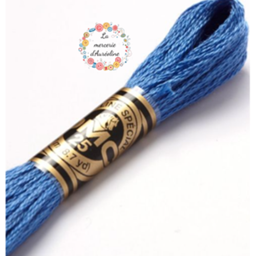 Fil à broder main dmc n°798 - bleu de cobalt