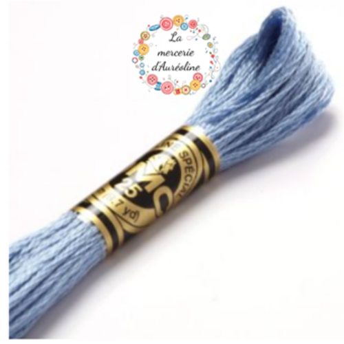 Fil à broder main dmc n°794 - bleu layette