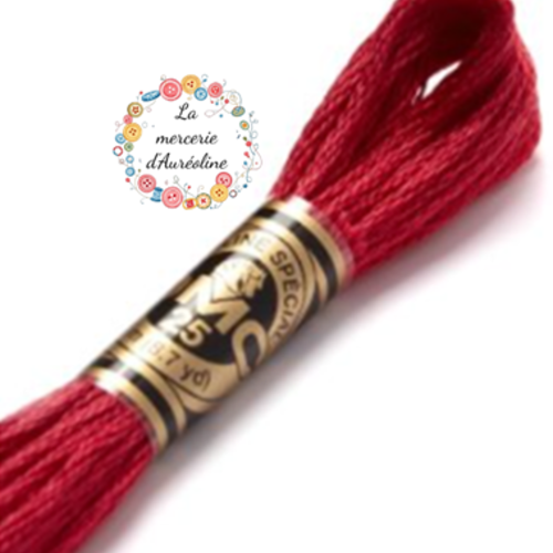 Fil à broder main dmc n°326 - rouge rubis