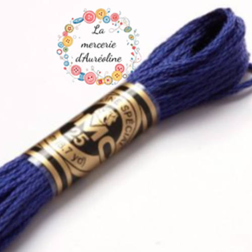 Fil à broder main dmc n°791 - bleu lapis