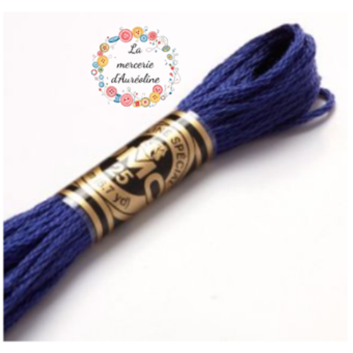 Fil à broder main dmc n°791 - bleu lapis
