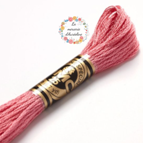Fil à broder main dmc n°899 - fard à joue rose