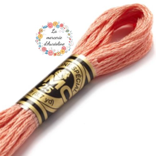 Fil à broder main dmc n°352 - saumon