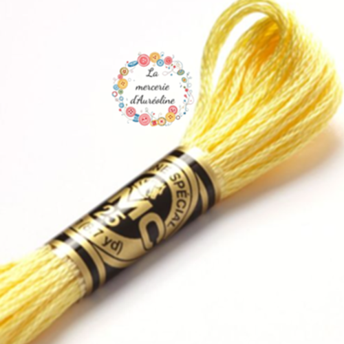 Fil à broder main dmc n°727 - jaune litchee