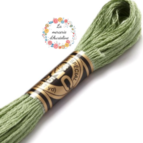 Fil à broder main dmc n°368  - vert nil