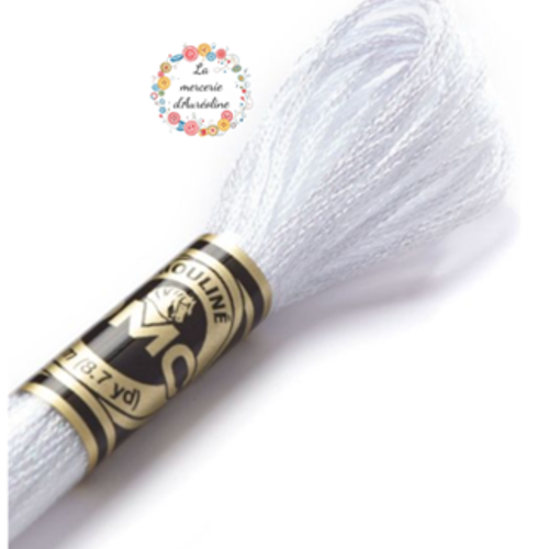 Fil à broder main dmc n°e5200 -  lumière blanche nacrée
