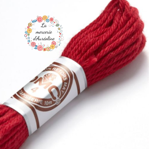 Fils retors mat dmc pour canevas - n°2815 - cerise noire