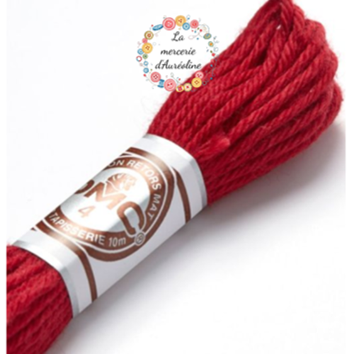 Fils retors mat dmc pour canevas - n°2815 - cerise noire