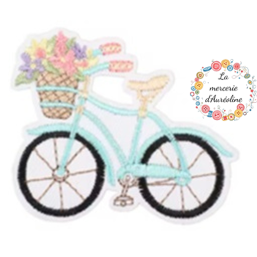 Patch "vélo bleu"