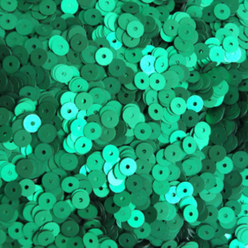 25g de sequins plat vert sarcelle  - 6mm