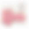 Patch "love" chenille rose et scintillant