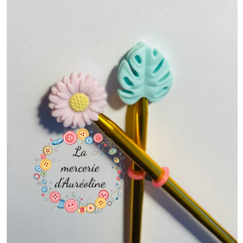 2 x protèges pointes d'aiguilles à tricoter - modèle a