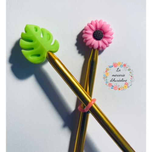 2 x protèges pointes d'aiguilles à tricoter - modèle c