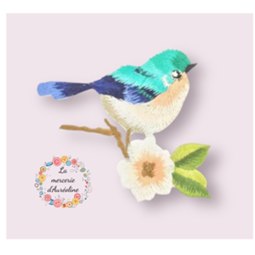 Patch "oiseau sur branche de cerisier"