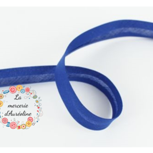Biais en coton bleu fonce - 2cm