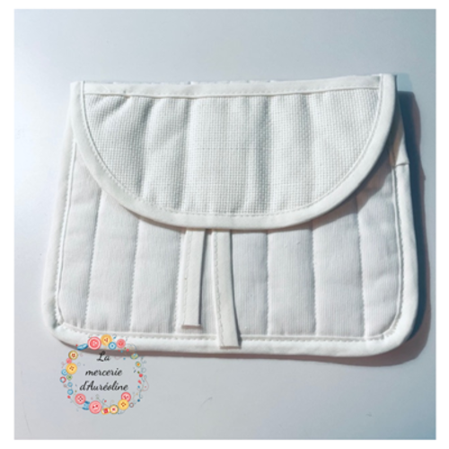 Pochette à broder - blanc