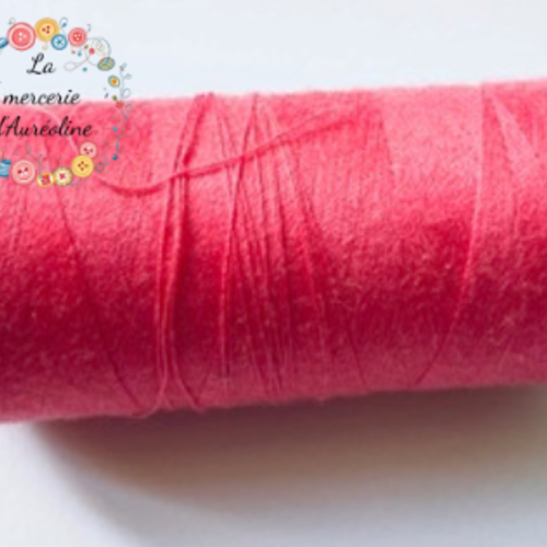 Fil à coudre rose flamant - 1km