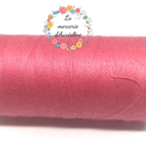 Fil à coudre rose flamant - 1km