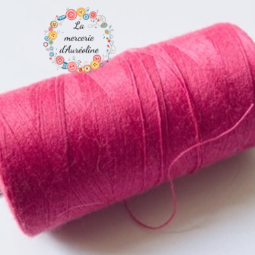 Fil à coudre rose fuchsia  - 1km