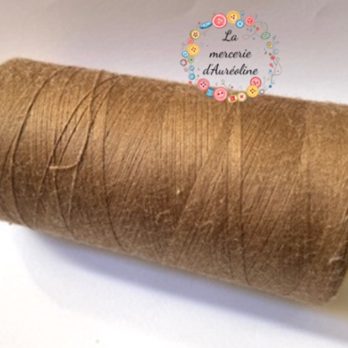 Fil à coudre marron mordoré  - 5km