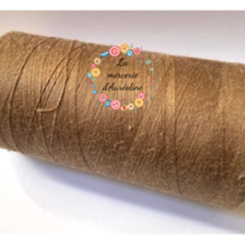 Fil à coudre marron mordoré  - 5km