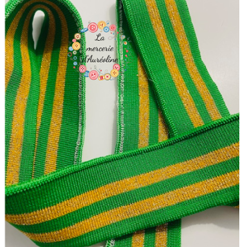 Bande de bord côte vert et doré