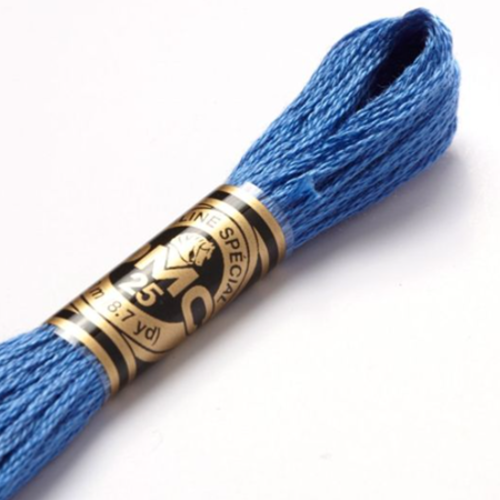 Fil à broder main dmc n°798 - bleu de cobalt