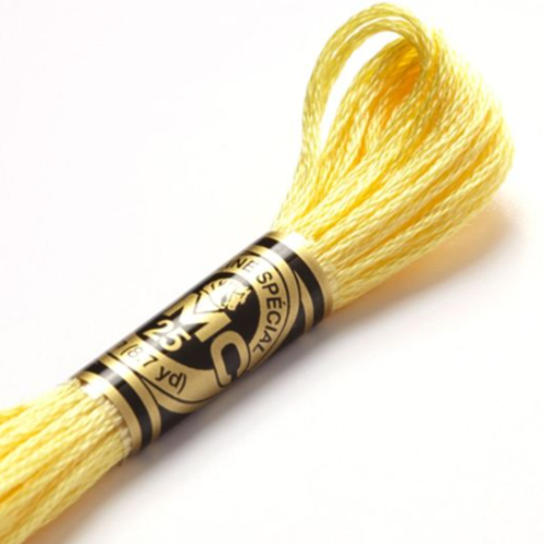 Fil à broder main dmc n°727 - jaune litchee