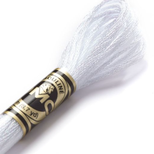 Fil à broder main dmc n°e5200 -  lumière blanche nacrée