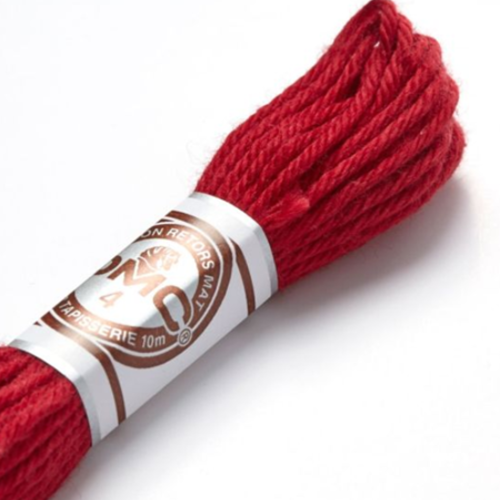Fils retors mat dmc pour canevas - n°2815 - cerise noire