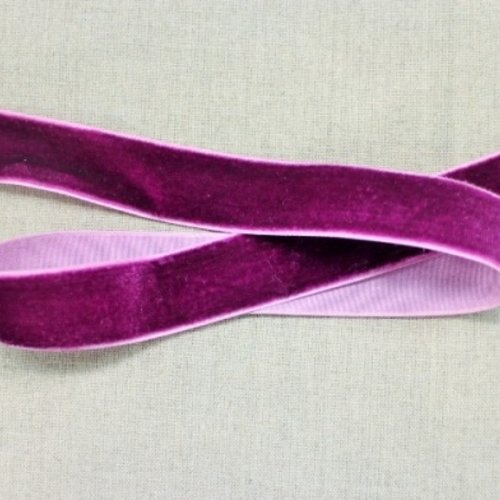 Ruban de velours violet -  6mm