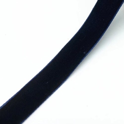 Ruban de velours marine -  6mm