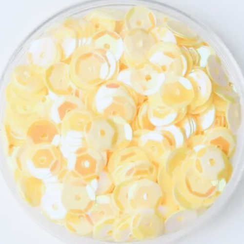 50g de sequins cup champagne - 6mm