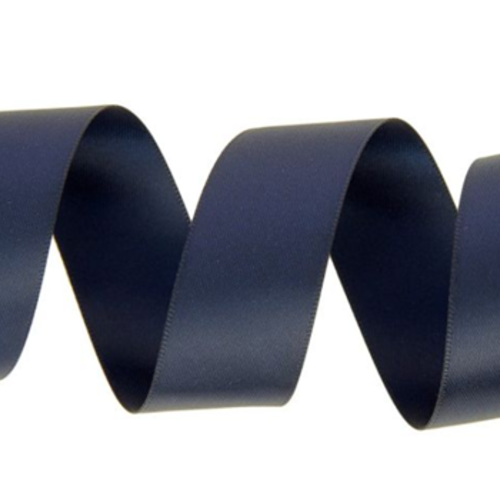 Ruban satin double marine -  50mm
