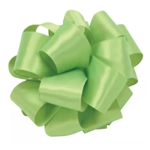 Ruban satin vert amande- 25mm