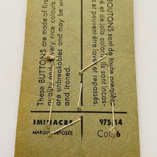 Carte de boutons vert kaki nacré