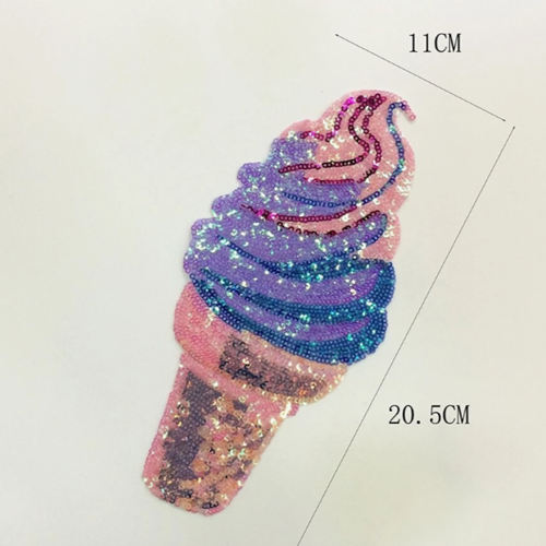 Patch "gelato" de sequins colorés