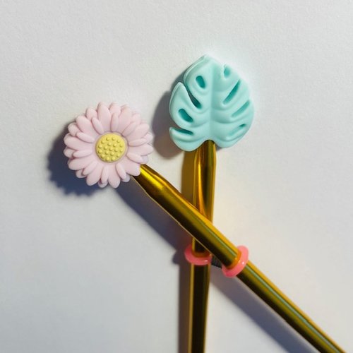 2 x protèges pointes d'aiguilles à tricoter - modèle a