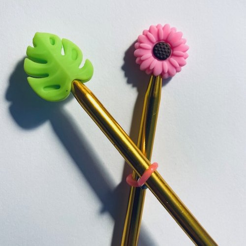 2 x protèges pointes d'aiguilles à tricoter - modèle c