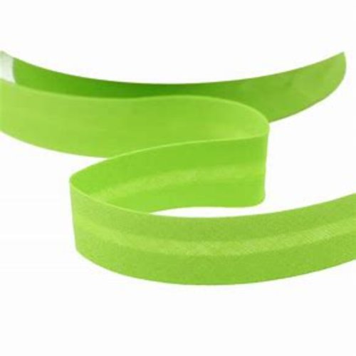 Biais en coton vert anis - 2cm
