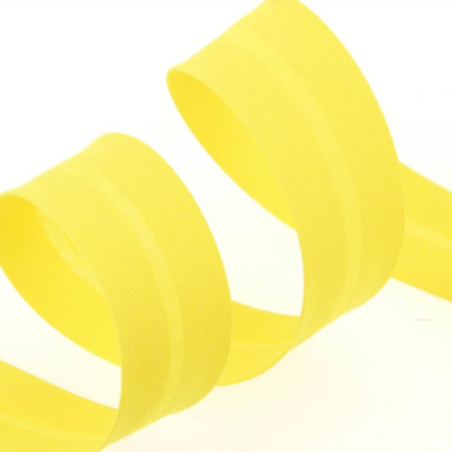 Biais en coton jaune - 2cm