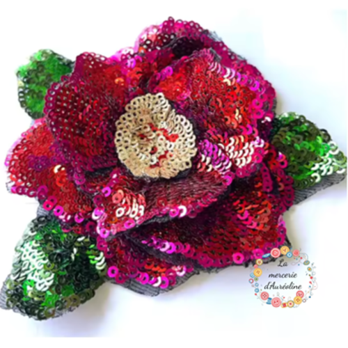 Patch "fleur en sequins"