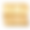 Ruban satin simple face champagne doré - 38mm