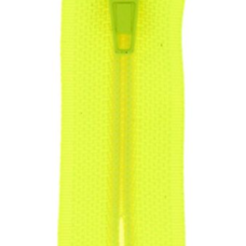 Fermeture éclair non séparable - jaune fluo