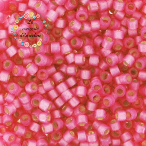 1,8g de perles miyuki delica 11/0 - db2175 - rose hibiscus durocoat