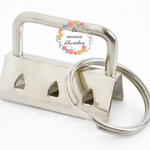 Attache - porte clefs argent - 26mm